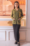 OLIVE-FULL SLEEVE V-NECK-CARDIGAN SWEATER (24X-163-66)