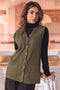 OLIVE-SANDO V-NECK-CARDIGAN SWEATER (24X-164-66)