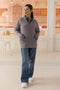 GREY-FULL SLEEVE V-NECK-CARDIGAN SWEATER (24X-165-66)