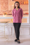 BRICK-FULL SLEEVES V-NECK CARDIGAN SWEATER (24X-173-66)