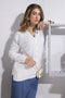 WHITE-FULL SLEEVES V-NECK CARDIGAN SWEATER (24X-175-66)