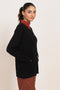 BLACK-ROUND-NECK FULL SLEEVES CARDIGAN SWEATER (24X-179-66)