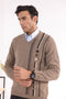 WALNUT-V-NECK FULL SLEEVES SWEATER (516-15)