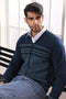 OCTAVO-V-NECK FULL SLEEVES SWEATER (518-15)