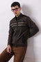 BRAHMIN-TURTLE NECK ZIPPER FULL SLEEVES SWEATER (905-15)