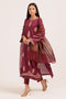 MAROON-SILK-3 PIECE (BS5243P18)