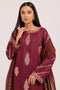 MAROON-SILK-3 PIECE (BS5243P18)