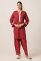 RED-JACQUARD-2 PIECE (BS7242P31)