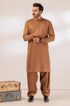 BUFF-COTTON DOBBY-SHALWAR SUIT - (GSBS24-016)