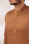 BUFF-COTTON DOBBY-SHALWAR SUIT - (GSBS24-016)