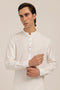 WHITE-BLENDED-SHALWAR SUIT - (GSBW24-009)