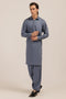 M-GREY-BLENDED-SHALWAR SUIT  - (GSSW24-010)