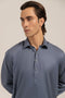 M-GREY-BLENDED-SHALWAR SUIT  - (GSSW24-010)