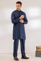 N-BLUE-COTTON-KURTA TROUSER - (KSR24-016)