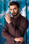 R-WOOD-COTTON-KURTA SHALWAR - (KSRW24-017)