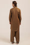 GOLDEN-BLENDED-KURTA SHALWAR - (KSRW24-026)