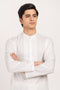 WHITE-BLENDED-KURTA SHALWAR - (KSRW24-029)