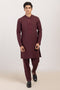 M-RED-BLENDED-KURTA TROUSER - (KSS24-041)