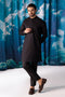 BLACK-BLENDED-KURTA TROUSER - (KSW24-011)