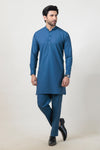 BLUE-BLENDED-KURTA TROUSER - (KSW24-019)