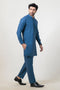 BLUE-BLENDED-KURTA TROUSER - (KSW24-019)