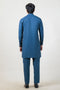 BLUE-BLENDED-KURTA TROUSER - (KSW24-019)