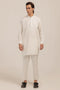 WHITE-BLENDED-KURTA TROUSER - (KSW24-022)