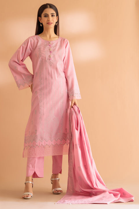 PINK-JACQUARD-3 PIECE (SJ1243P09)