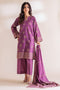 PURPLE-JACQUARD-3 PIECE (SS2243P21)