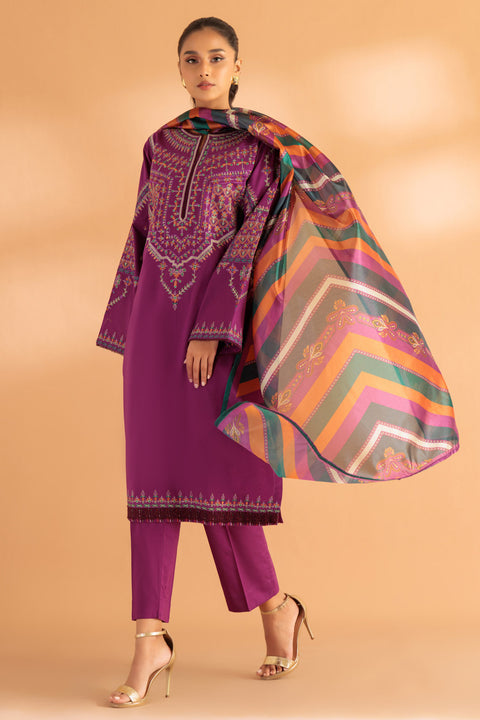 PURPLE-CAMBRIC-3 PIECE (SS5243P17)