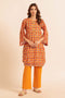 ORANGE-KHADDAR-2 PIECE (WS1242P03)