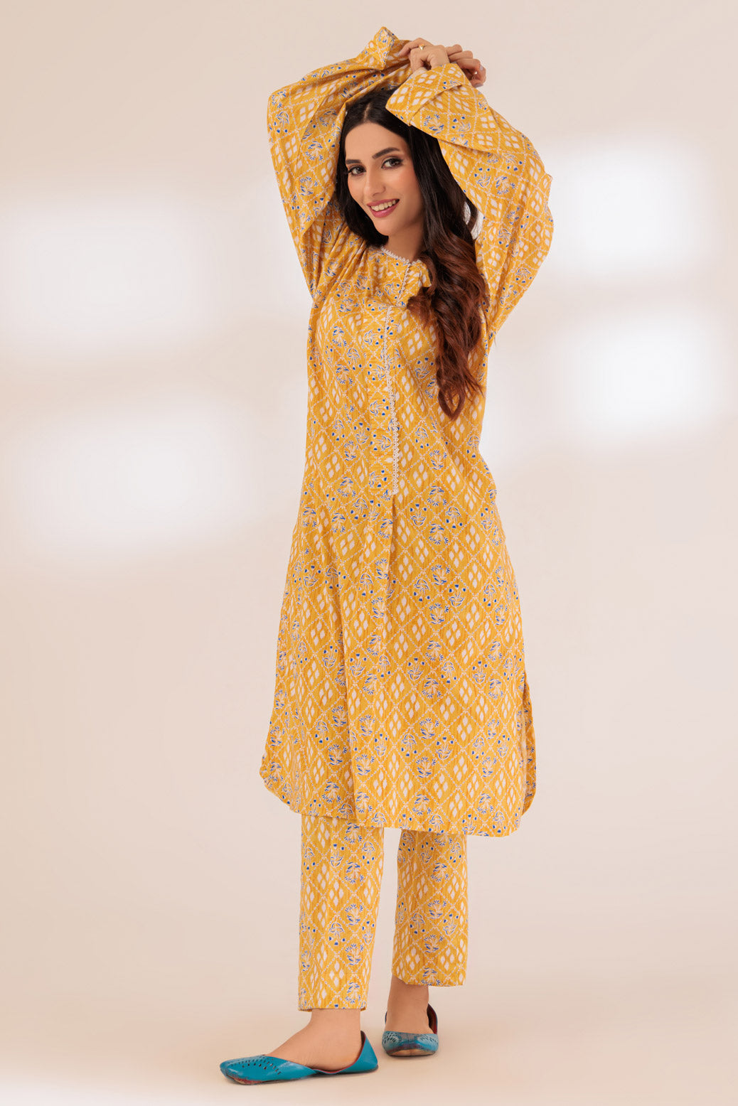 YELLOW-CAMBRIC-2 PIECE (BSAS232P28)– Bonanza Satrangi pk