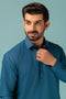 S-BLUE-BLENDED-SHALWAR SUIT - (GSSW23-049)